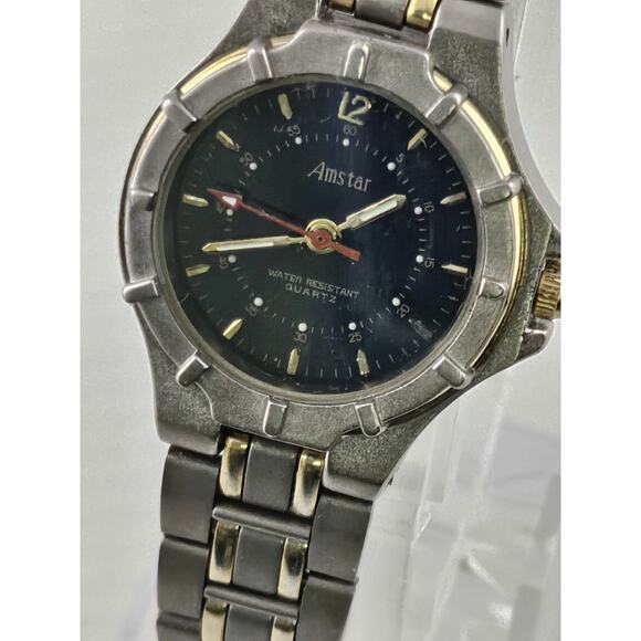 Ladies Amstar Titanium Watch Swiss Parts Two Tone New Battery Runs Great main image 11